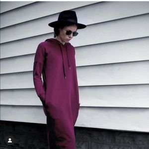 Solika burgundy sweater dress